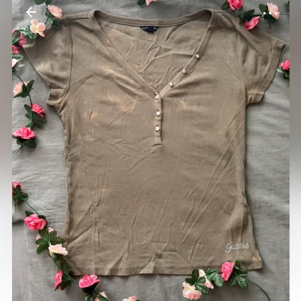 Guess Taupe Blouse